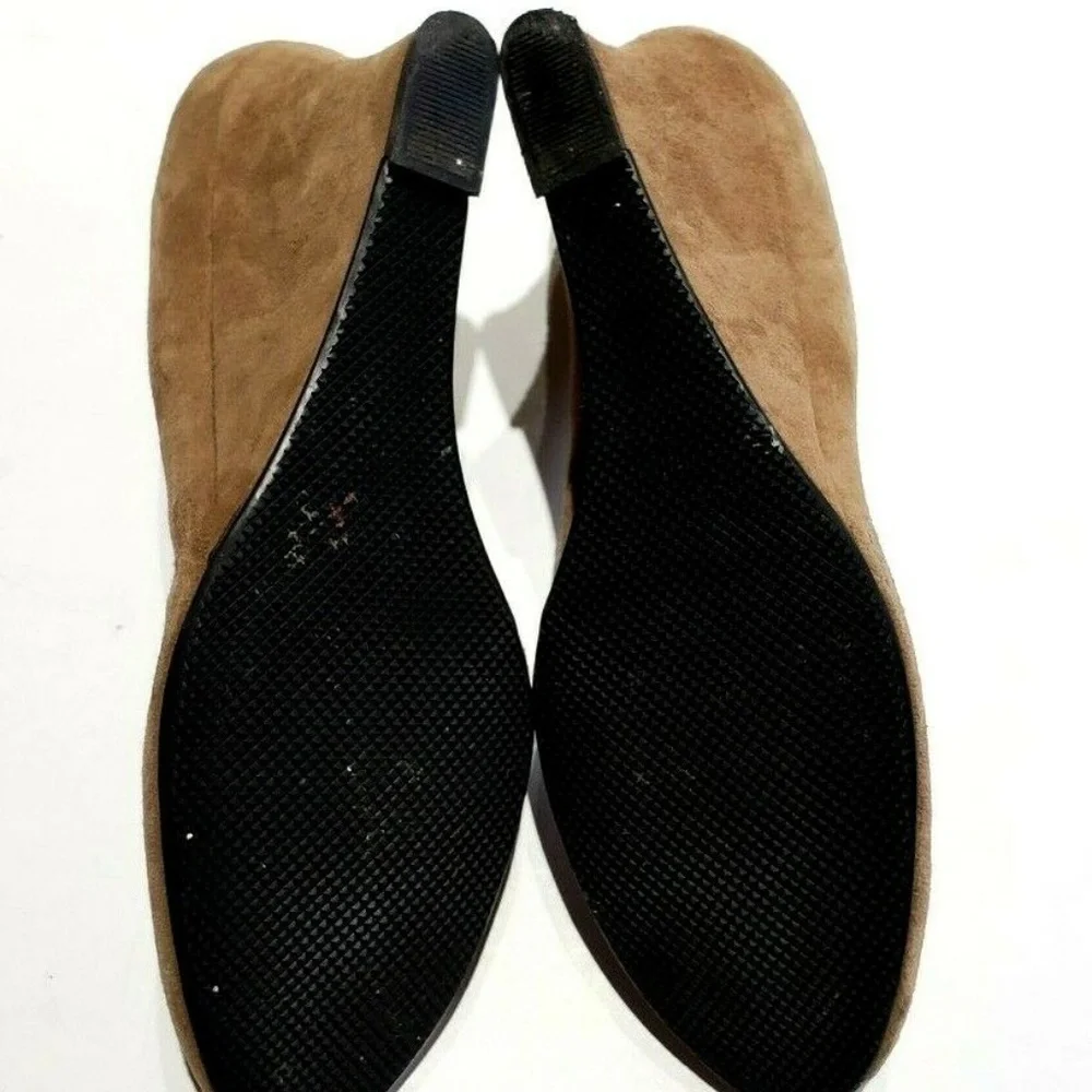 Ditto By Van Eli Brown Wedge Heels Round Toe Size